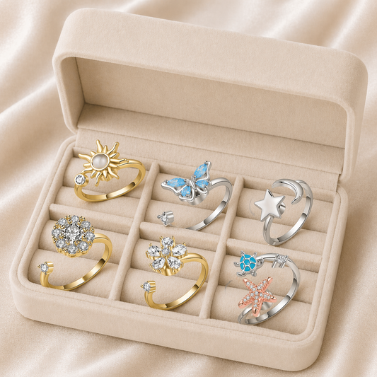 Bague Anti-Stress Ajustable Femme
