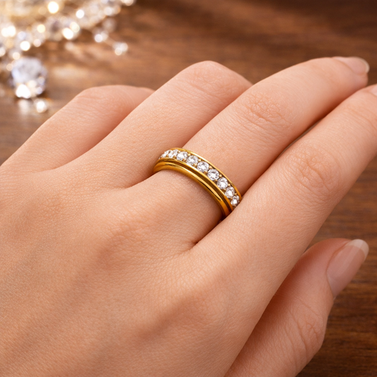 Bague Anti-Stress Tournante Femme (4mm)