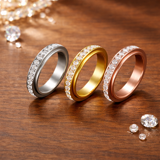Bague Anti-Stress Tournante Femme (4mm)